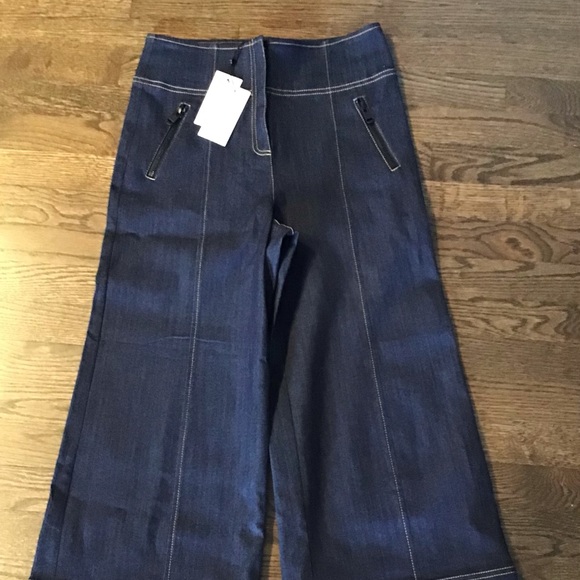 Cinq A Sept Dark Blue Denim Cullots/jeans size 4/6 - Picture 14 of 15